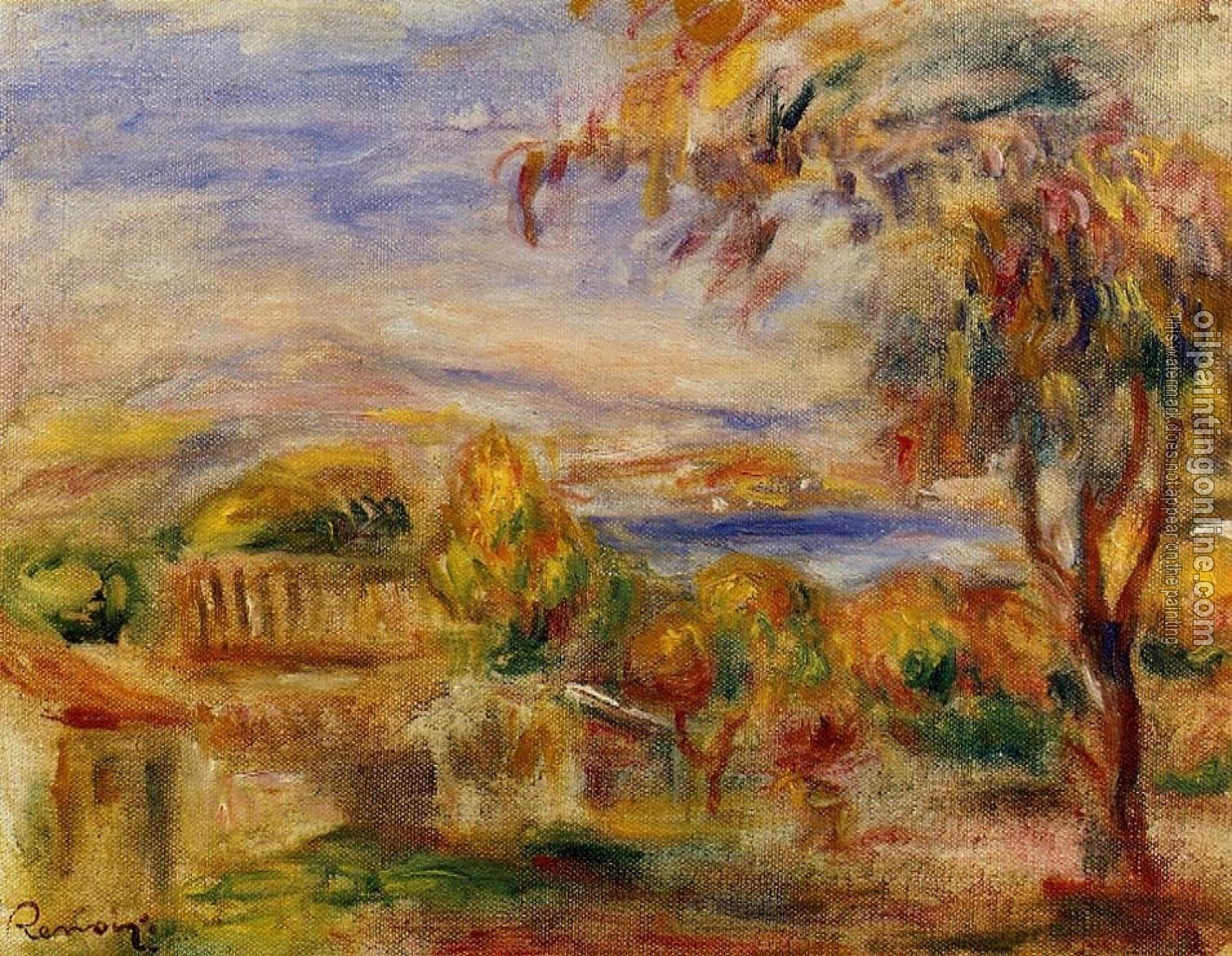 Renoir, Pierre Auguste - Landscape by the Sea